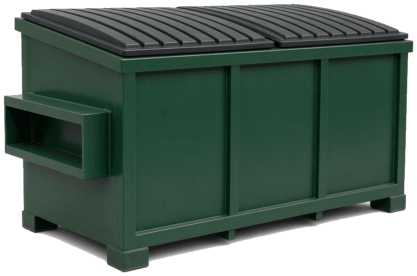 Commercial front-load dumpster